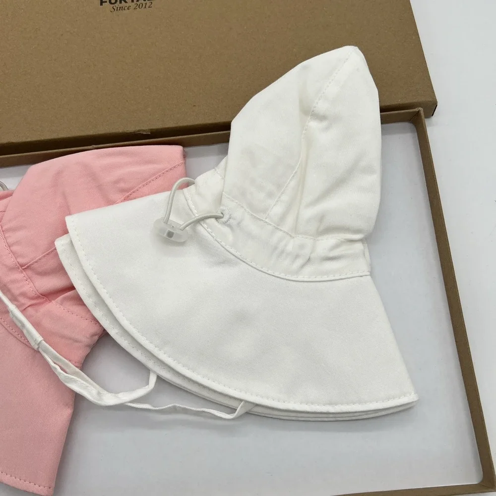 FURTALK 2-Pack Cotton Baby Toddler‎ Sun Hat UPF 50+ All Day UV Protection